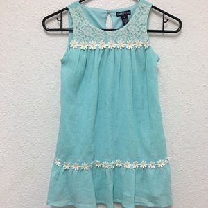 Limited Too Green Daisy Girls Dress 6 Summer Dress